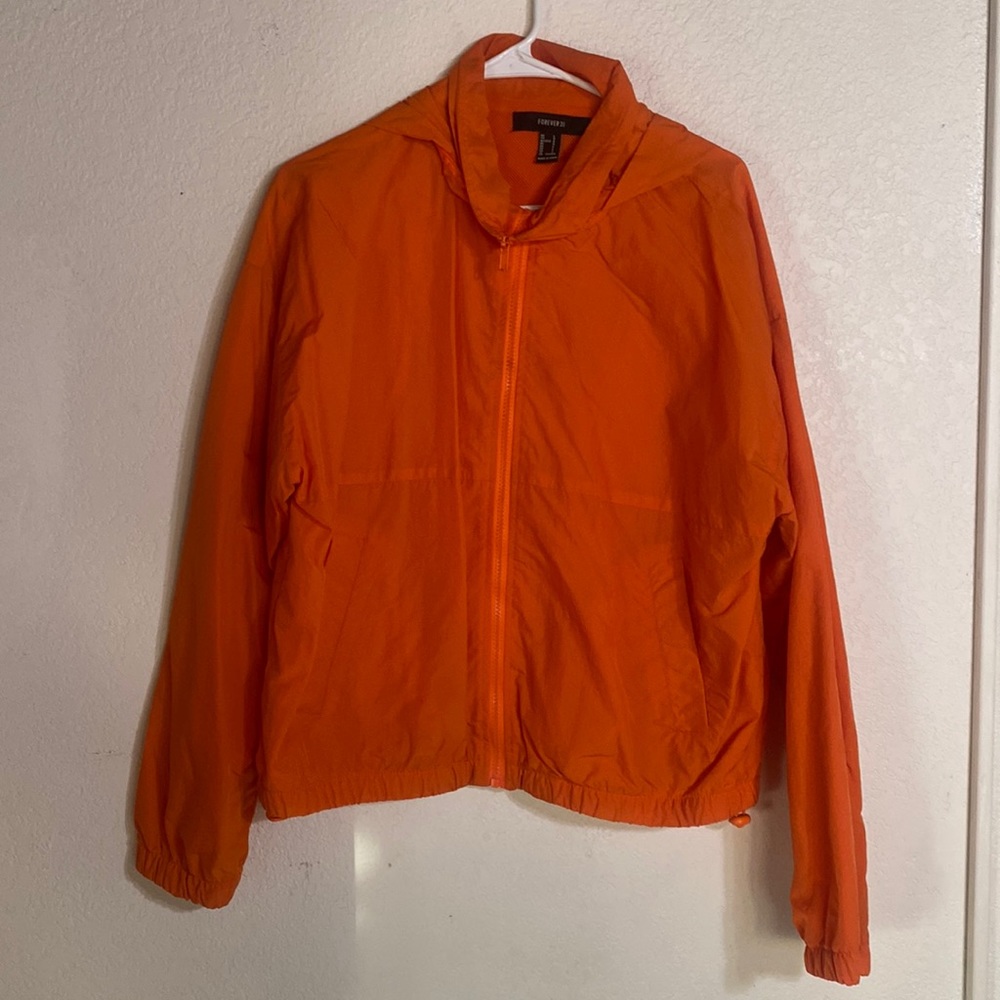 orange womens windbreaker